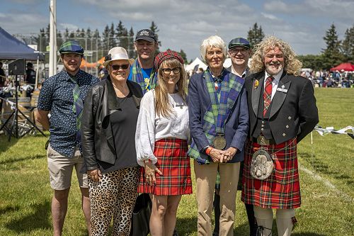 Hororata Community Trust Trustees with Highland Games 2022 Chieftain
