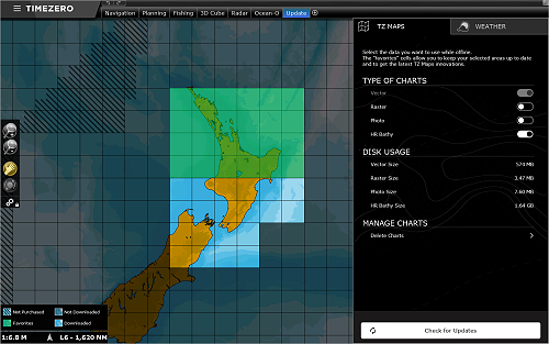 TZ-MAPS - Downloadable Tiles (for TimeZero Professional v5)