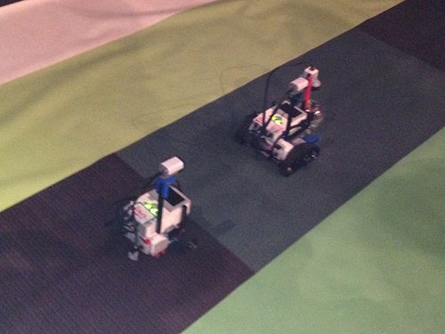 Lined up ready to go!