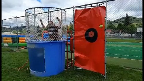 Video: Gareth Getting Dunked at Year 9 Activities Day