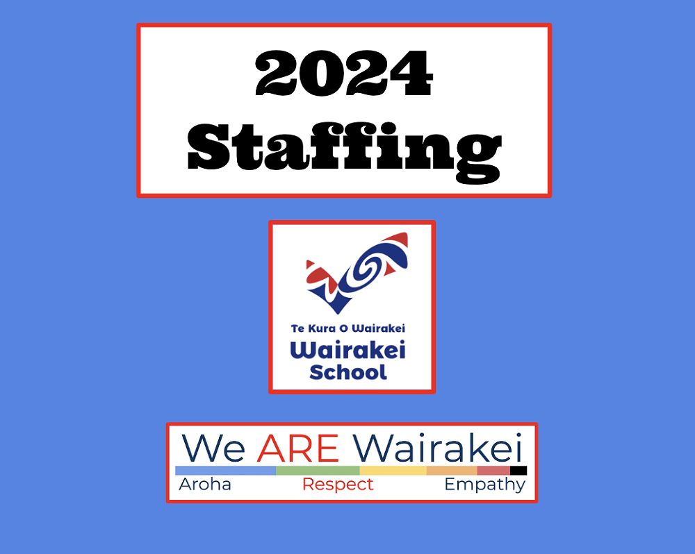 Staffing 2024 — Term 4, Week 8, Pānui 2023