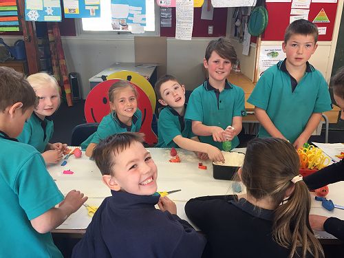 Making stress balls with Shae