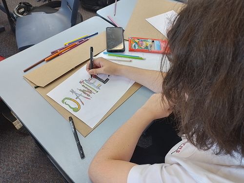 Year 9 DVC students first design task