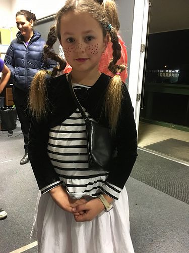 Sophia looking forward to the disco. 