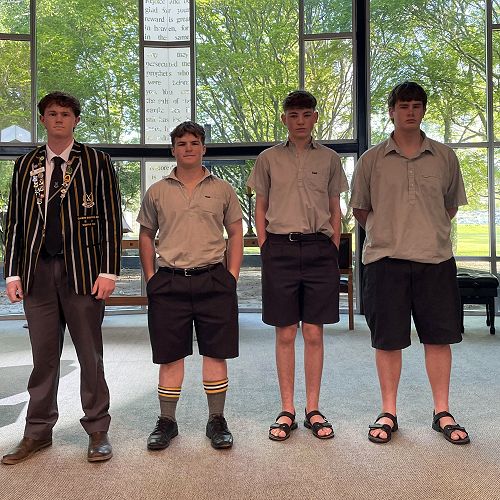 Alex Purdie (left), Kane Stirling, Alex Quested, and Jack Ward