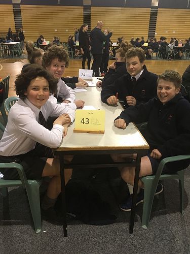Year 9 Team - Sam Cottier, Stanley McClure, James Patterson and Will Pringle
