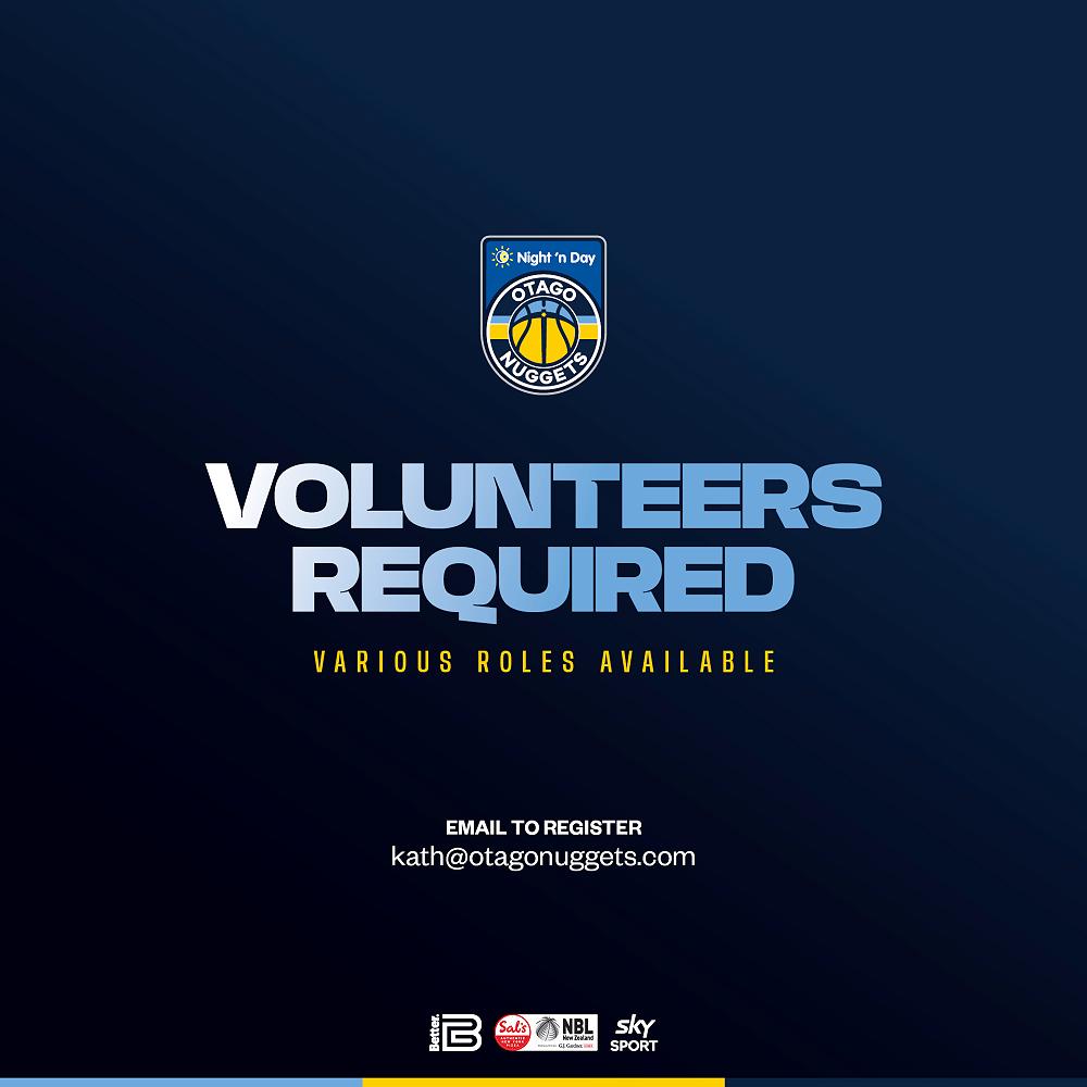 volunteers-needed-otago-nuggets-basketball-games-at-the-edgar-centre