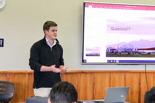 Chemical engineer, technical assistant operations, Tatua, James Hunt (Hall 2009-2013)