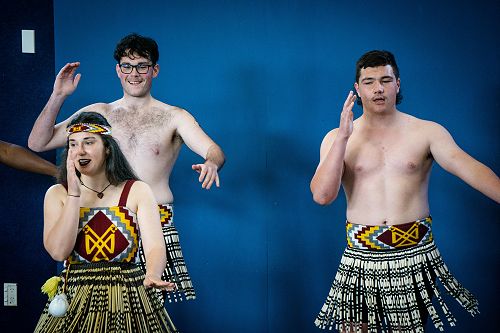 Kapa haka combined performance with St Pats