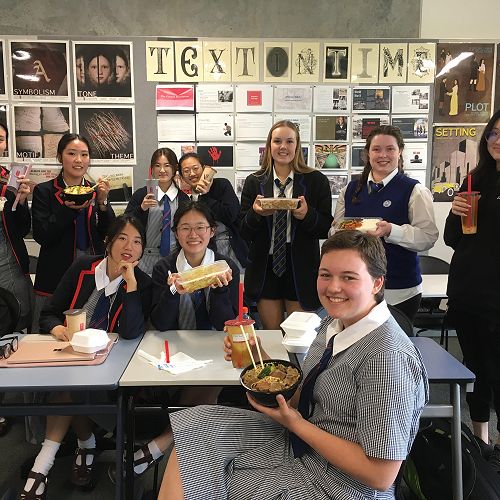 Year 12 and 13 students enjoy Chinese takeaways