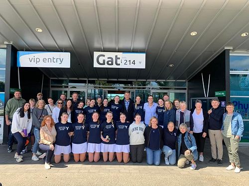 An amazing support crew present for the team