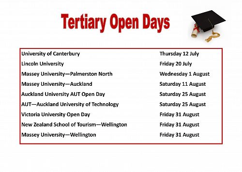 Tertiary Open Days 2018