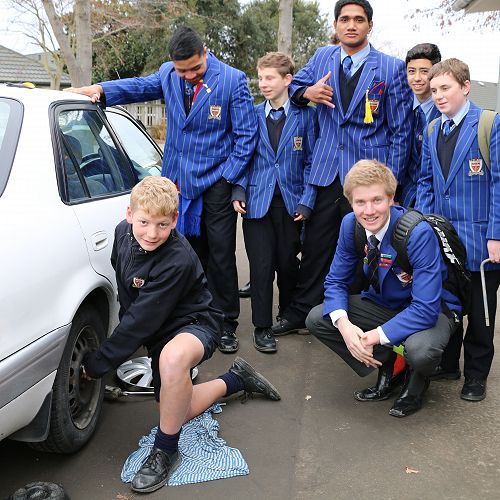 Man skills - changing a tyre. 