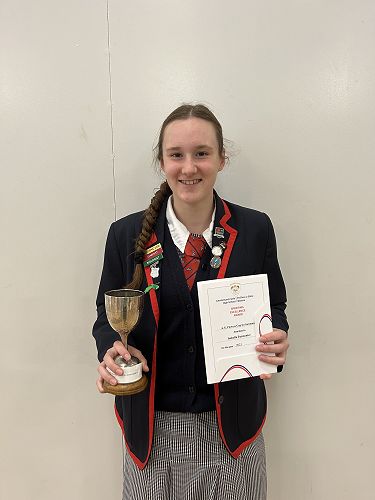 A.E. Flowers Cup for the most helpful in Swimming - Izzy Parmenter