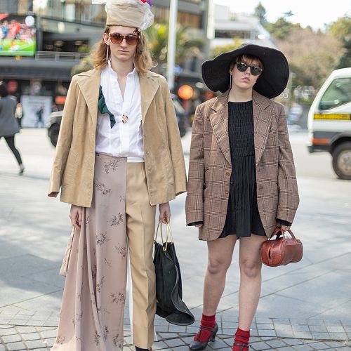 Louis Nel and Lucy Hill at NZ Fashion Week