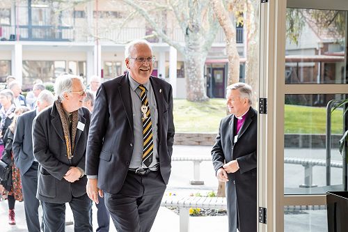Grand Lander steps into the Lander Centre for the first time
