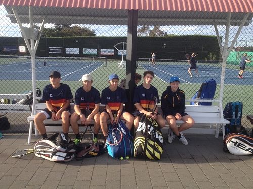 JMC Tennis Team competing at South Island Secondary School Championships, Timaru, 2016