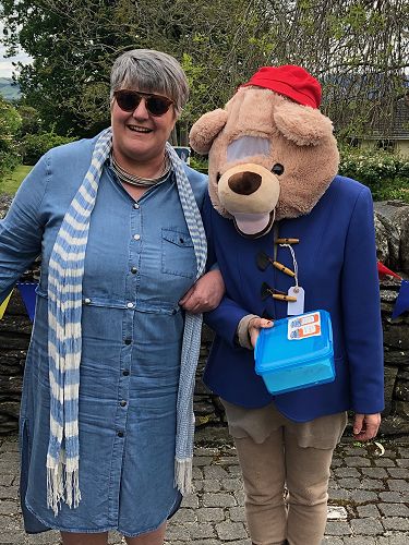 Mrs Duthie and Paddington Bear