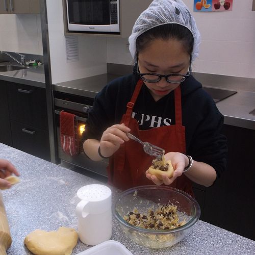 Alina making Moon Cakes