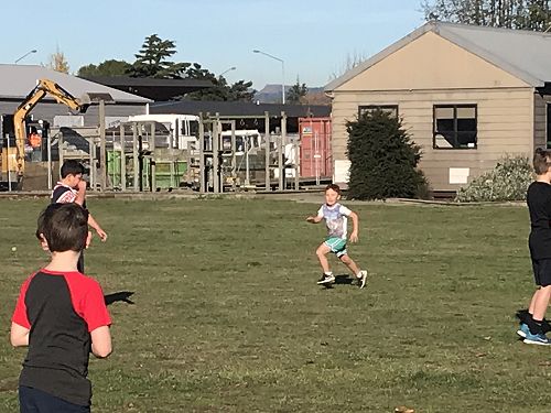 Tyson, Keanu and Tadim enjoying the game. 