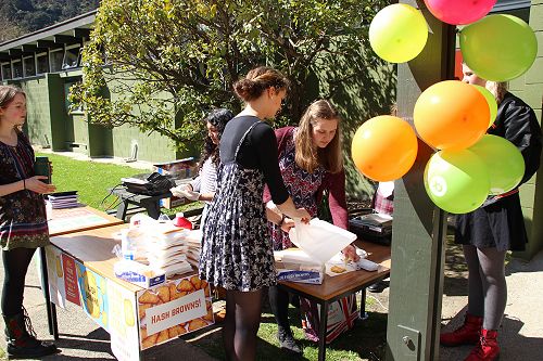 Outdoor Music Concert and Market Stalls