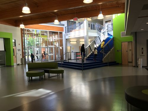 Spacious and welcoming atrium