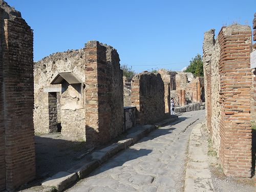 Pompei street. 