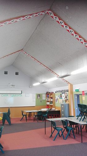 Whare artwork –Kowhaiwhai panels