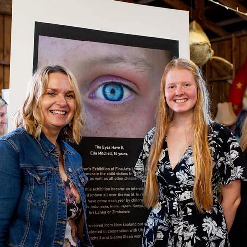 MP Jan Tinetti and Ella Mitchell