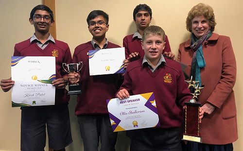 Ms Ashby with our junior prize winners