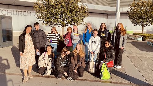 Columba and Bayfield at Christchurch airport