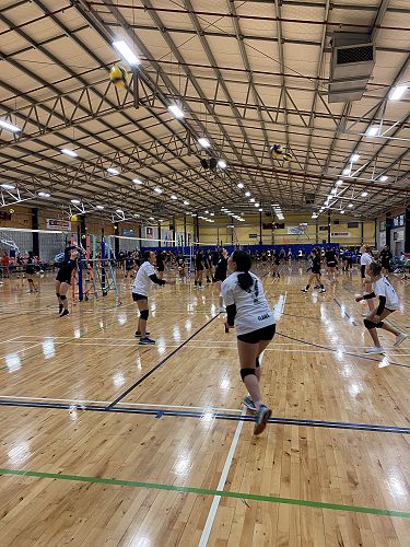 Warming up for our first game