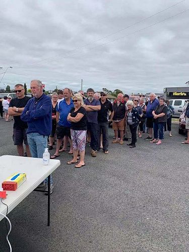 View from the Aussie Lobster Van.