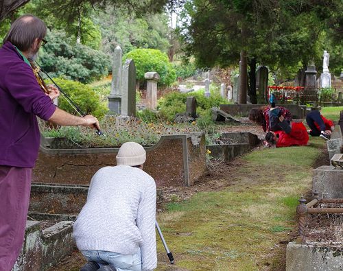 Filming in progress for Dancing Ōtepoti. Image