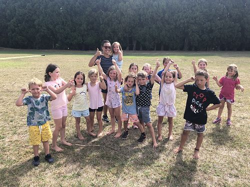 Kayla with her keen runners.