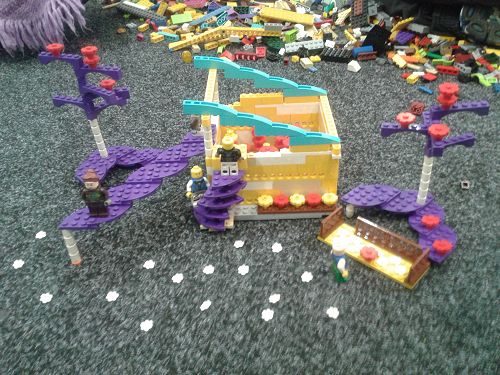 Lileeh Davis from Room 1: "I went to imagination station and built a building that I would like to see in the city. In the glass house there would be native plants like ferns, flax and purple platforms with bridges and an amazing view of the city."