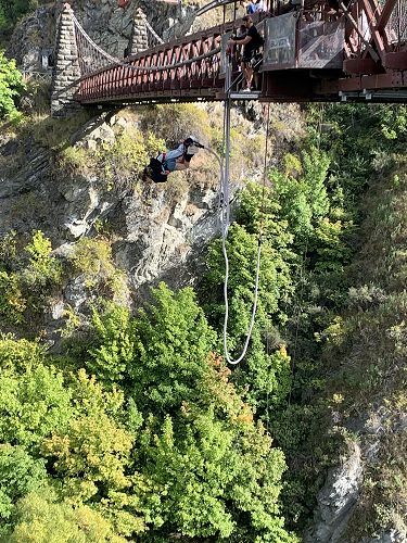 Bungy jumping!