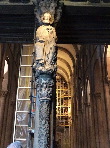 Day 26  St James at the door of Santiago Cathedral