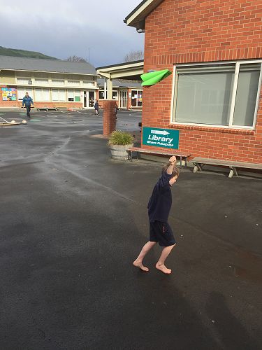 Hudson with his bird kite