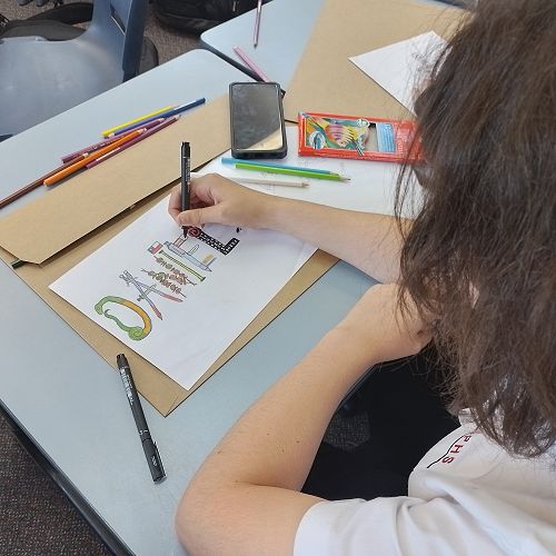 Year 9 DVC students first design task