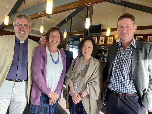 Rev'd Eric Kyte, Sarah Kyte, Annie Zong, Fraser Richardson