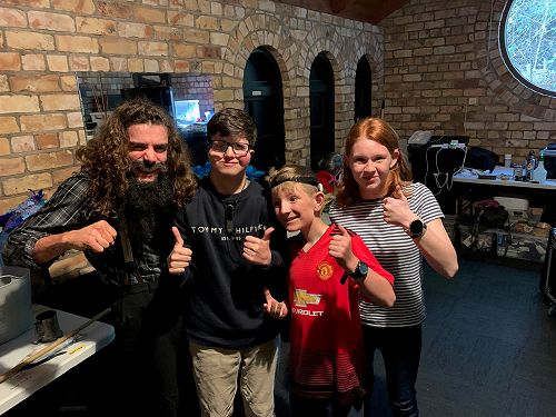 Mr Twit, Charlie, Elias and Evelyn - The Twits