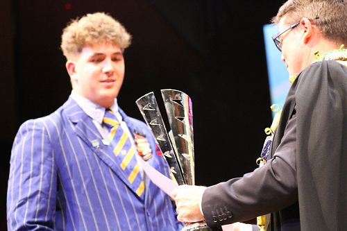 O'CONNOR TROPHY FOR A STUDENT WHO ACHIEVES NATIONAL HONOURS IN HIS CHOSEN SPORTING, CULTURAL OR ACADEMIC FIELD Felix Faatili (Rugby League)