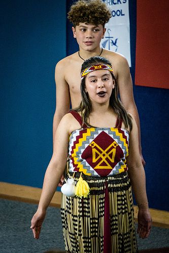 Kapa haka combined performance with St Pats