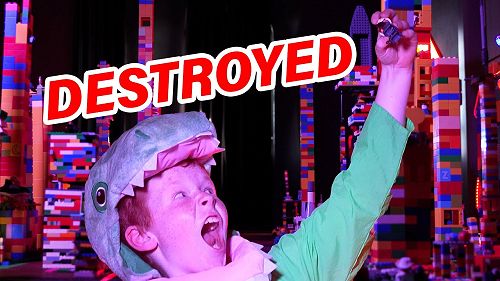 Video: We built a GIANT city out of Lego.. and then DESTROYED IT!! | What Now?