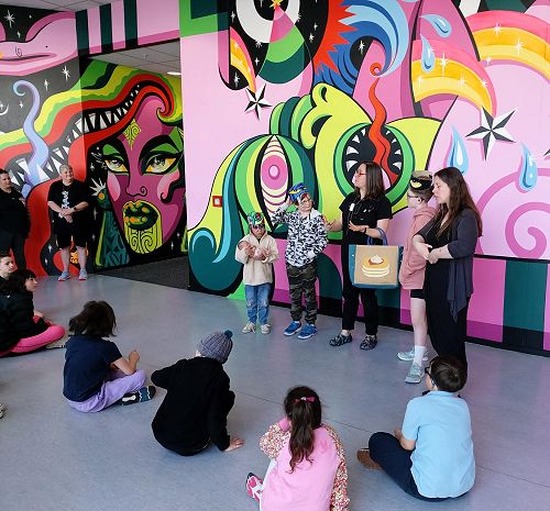 Angel, Coby and Edie help enact a Māori legend