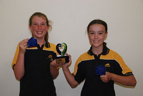 Grace & Anya - Mark Bang Trophy for Values and Citizenship
