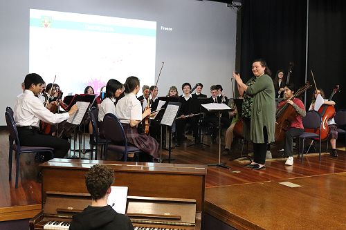 Orchestra Performs at Assembly!