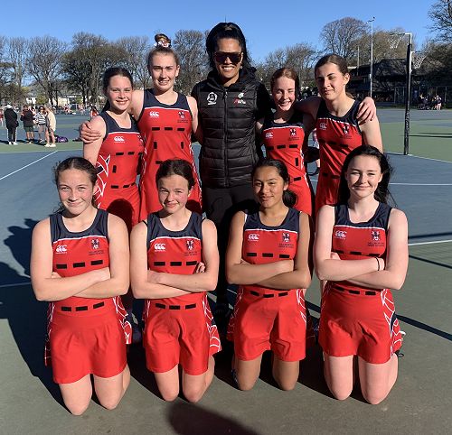 HLMT Jun Red Netball w Tactix player Temalisi Fakahokotau