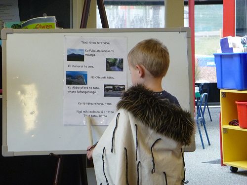 Learning about our kindergarten and community.